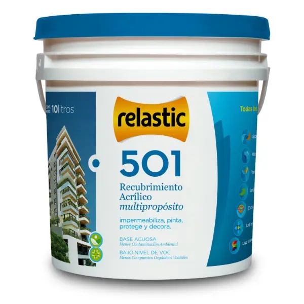 [501A10] 501 Recubrimiento Multipropósito Mate (Base A, 10 Litros)