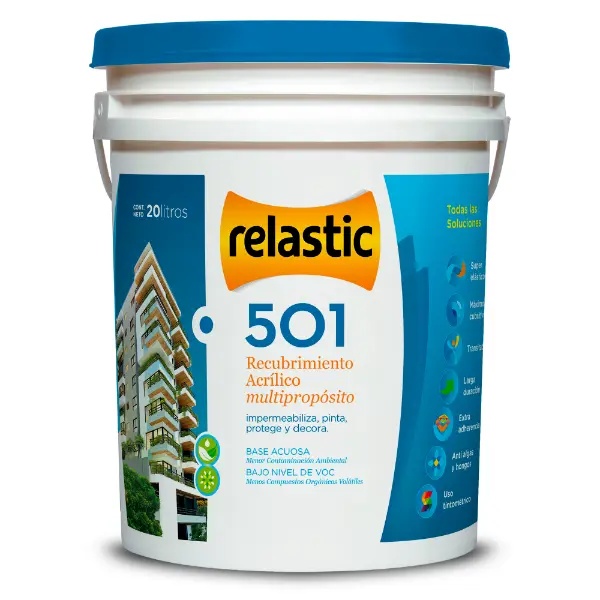 [501D20] 501 Recubrimiento Multipropósito Mate (Base D, 20 Litros)