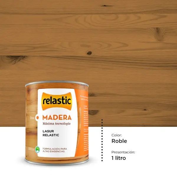 [LR1] Lasur Protector para Madera (Roble, 1 Litro)