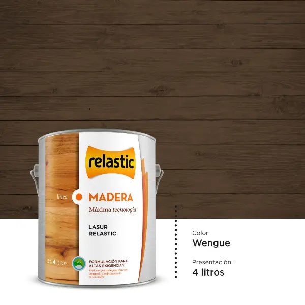 [LW4] Lasur Protector para Madera (Wengue, 4 Litros)