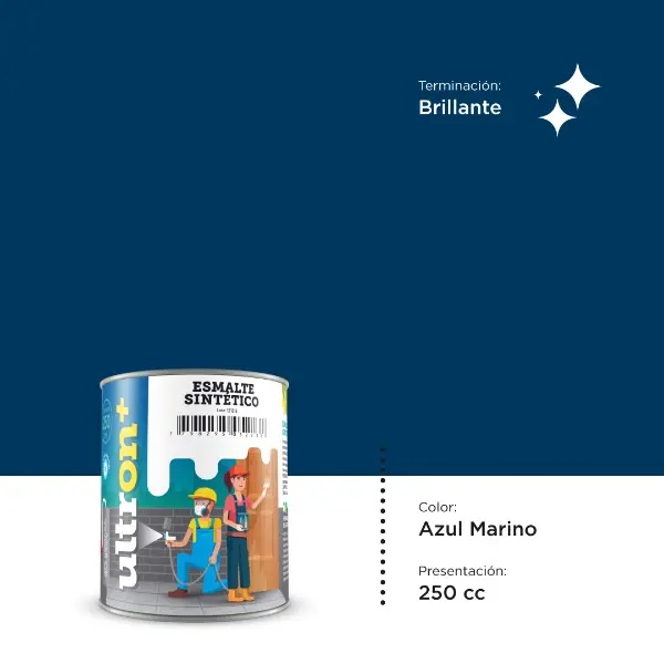 [UAZ250] Ultron Esmalte Sintetico (Azul Marino, 0.25 Litro)